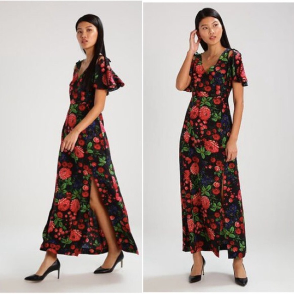Club Monaco Auditta Silk Maxi Dress - US 4